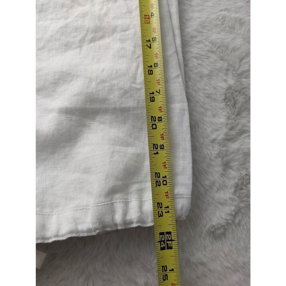 Tommy Bahama Aubrey fit Women’s White Linen Cropped Pants Sz 6 NWT - Picture 9 of 10